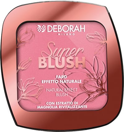 Deborah Milano Super Blush – Kleur 01 Rose - Poeder Blush Met Magnolia Extract – Zachte Blendbare Textuur – Natuurlijke Glow & Stralende Wangen – Langhoudende Blush Voor Gezicht – Compacte Make-up Blush