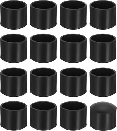 Stoelpoten Beschermers - Meubelvoetjes Doppen - Vloer Beschermen - Zonder Merklogo - 56 stuks - Zwart