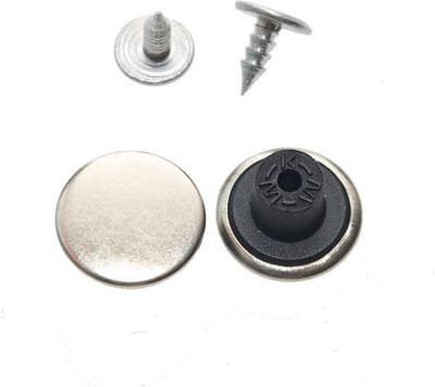 10 Jeansknopen - Glad - 15mm - Zilverkleurig - Nikkel - spijkerbroek - spijkerjas - inslagknopen