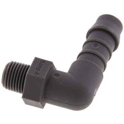 9 mm & R1/8'' PA 6 L-Slangpilaar Met buitendraad [5 Stuks]