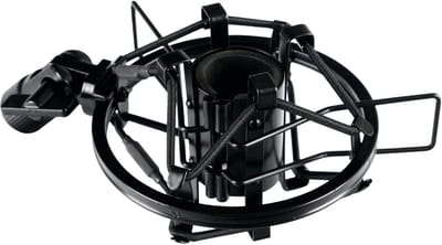 Microfoon Spin - Microfoonhouder - Studio Opnames - Minimaliseert Contactgeluid - 22-28mm Diameter - Zwart