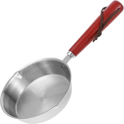 Mini Koekenpan - Kleine Braadpan Eierpan - Ontbijt Bereiden - Antiaanbaklaag - 23.5 cm - Zilver
