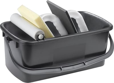 kwb professionele tegelwasset, 3-delig - 10 l wasemmer inclusief wisserrol, 1x sponsplaat van celrubberkunststof, 1x pleisterplaat met hydrosponspad, Made in Germany
