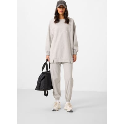 Oversized Fleece Sweatshirt en Broek Set