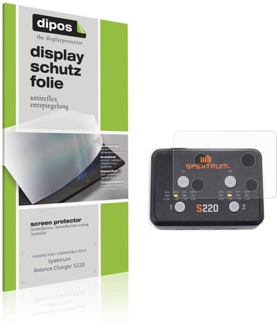 dipos – 4x Matte Beschermfolie geschikt voor Spektrum Balance Charger S220 | Krasbestendige & antireflecterende Screenprotector Ultra-Thin