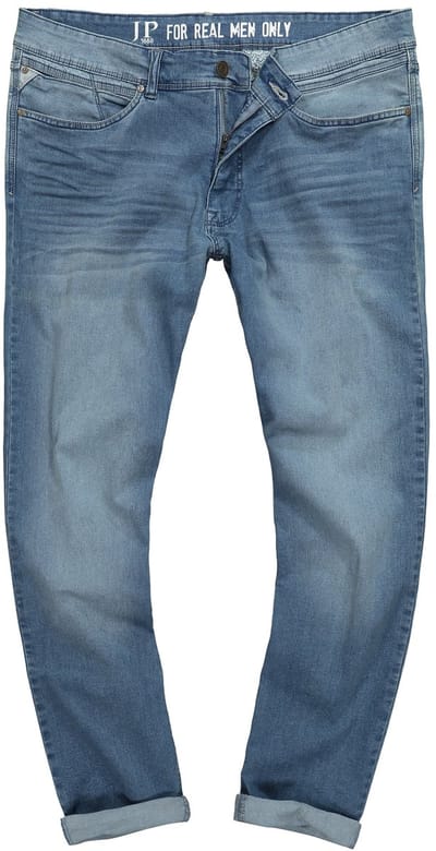 JP 1880 - Heren - Jeans lightweight buikfit regular fit 5-pocket - Blauw denim - Maat 36