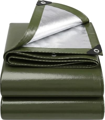 Dailygoods- Afdekzeil Waterdicht 3 x 6 m - Ingestanste Ringen - Tuinmeubelen - Bescherming - Afdekking - Duurzaam - Zeil