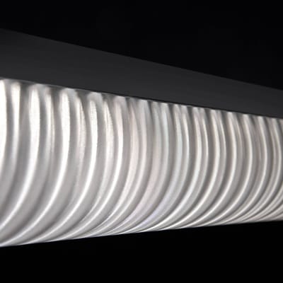 Slamp LED-hanglamp Modula Double, geplooid, zwart