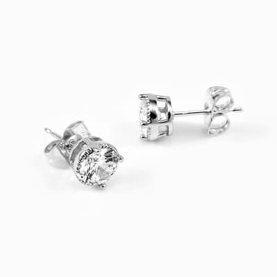 XUPING Oorbellen Dames - Gerhodineerd Plated Stekers - Zirkonia-Steen 5mm Oorknoppen