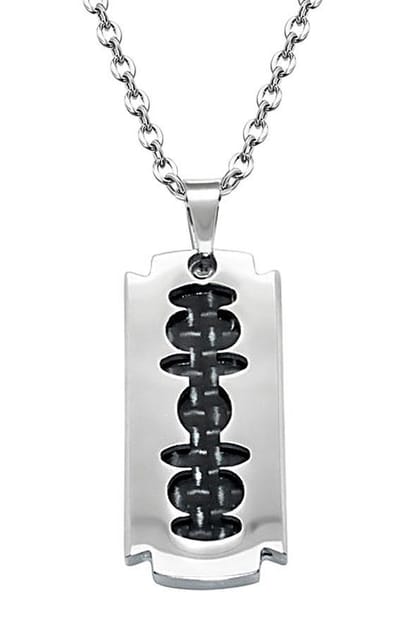Montebello Ketting Abrar - 316L staal - Carbon - 15x30mm - 60cm
