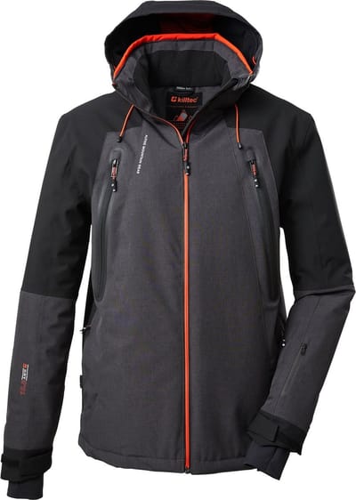 Killtec heren ski-jas - Ski jas heren 38714 - antraciet gemeleerd - maat XXL