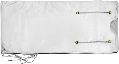 Verwarmingsdeken Sauna - Afslank deken - Ontspanning thuis - Verre infrarood - 180x80cm - Zilver