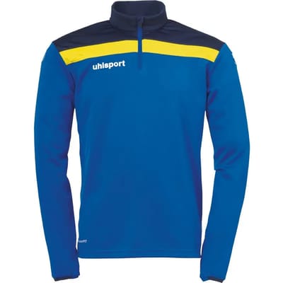Uhlsport Offense 23 Ziptop Kinderen - Royal / Marine / Limoen | Maat: 140