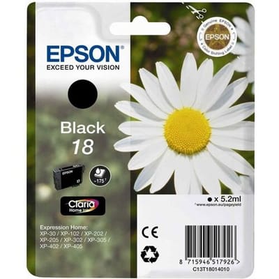 Epson Daisy Claria Home inkt, zwart, enkelverpakking 18