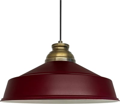 Bamyum Asletl Industriële Bordeaux Hanglamp Van Metaal