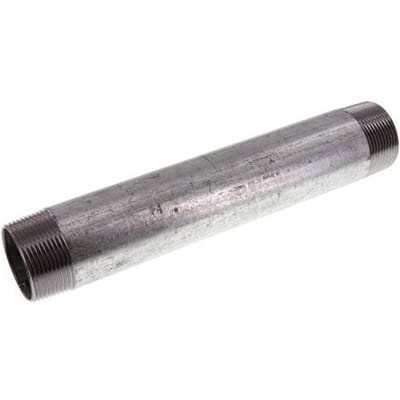 R 1 1/2'' Verzinkt Stalen Dubbele Pijpnippel 50 Bar DIN 2982 - 250mm