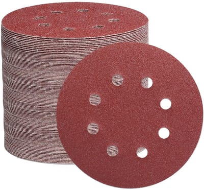 Rond schuurpapier - 100 stuks - Korrel 40-400 - Voor schuurmachines - 125 mm - Schuurschijven voor hout, metaal en meer - Klittenbandbevestiging - schuurpapier