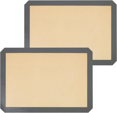 Herbruikbare Siliconen Bakmatten, Set van 2, Antikleef, BPA-vrij, Wasbaar, Warmtebestendig, Perfect voor Bakken van Macarons, Cookies en Gebak