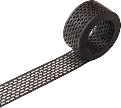 Ventilatierooster strip - Dakrand bescherming - Vogels weren - UV-gestabiliseerd polypropyleen - 150 mm x 5 m - Bruin