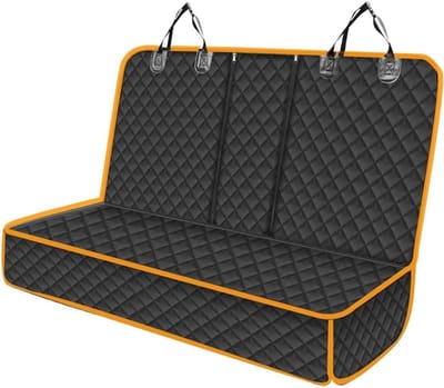 Huisdier Achterbank Mat - Honden Stoelhoes - Auto Beschermen - Waterdicht Oxford Doek - 1 Kilogram - Oranje Zwart
