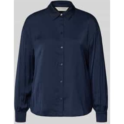Regular fit overhemdblouse met viscose, model 'Sandelina'