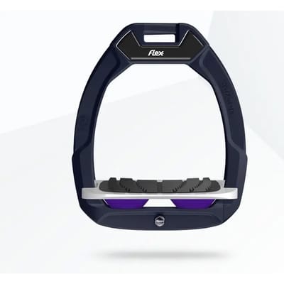 Veiligheidspedalen voor paardrijden Incliné Grip Bruin/Grijs/Paarse Flex-On Safe-On