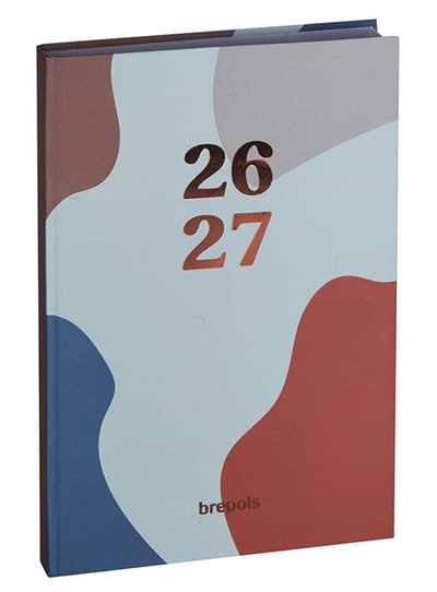 Brepols agenda 2026-2027 - COLOR CAMO - Schoolagenda - 1 dag per pagina - Semi-soepele omslag - Dagoverzicht - Mint groen - 11.5 x 16.9 cm