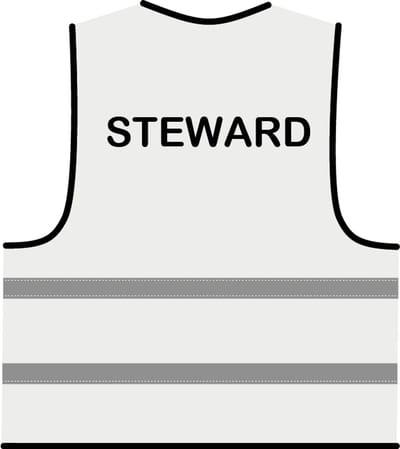 Steward hesje wit