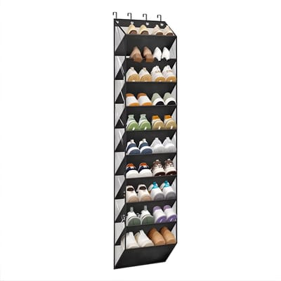 Schoenenorganizer 10-Laags - Hangend Opbergsysteem voor Deur & Kast - Zwart