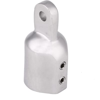 7 8 pouces 22 mm Extrémité à œillet en acier inoxydable pour accastillage de capote Bimini de bateau white