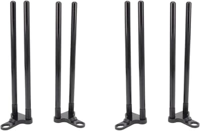 Vishengel Connectoren - Pik Alarm Accessoires - Karper Vissen - Windproof Ontwerp - Set van 4 - Zwart