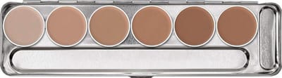 Kryolan Aquacolor Waterschmink palette  - 1W-6W