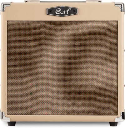 Cort CM15R White Sand - Gitaarversterker, 15W - beige