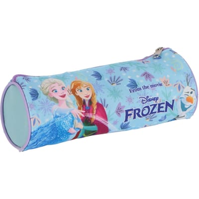 Frozen Etui - Pennenetui voor Kind - Rond - Blauw - Pennenzak