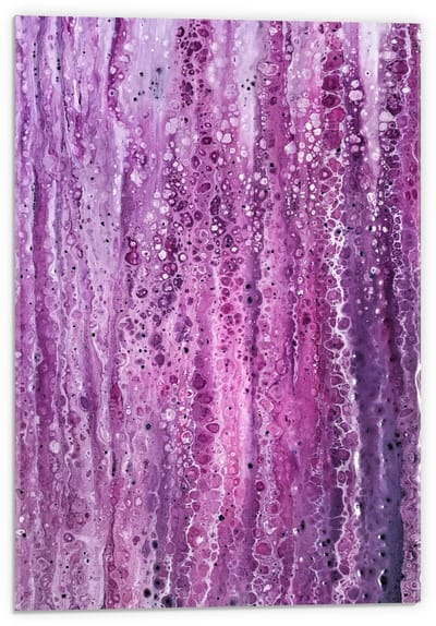 Acrylglas - Paars Water - 40x60cm Foto op Acrylglas (Met Ophangsysteem)