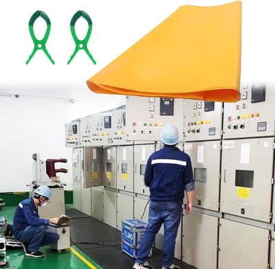 Isolatiedeken EVA-hars - Veiligheidsdeken Elektrisch - Elektrische Bescherming - Hoogspanningsbestendig - 1000 x 2000 mm - Zwart