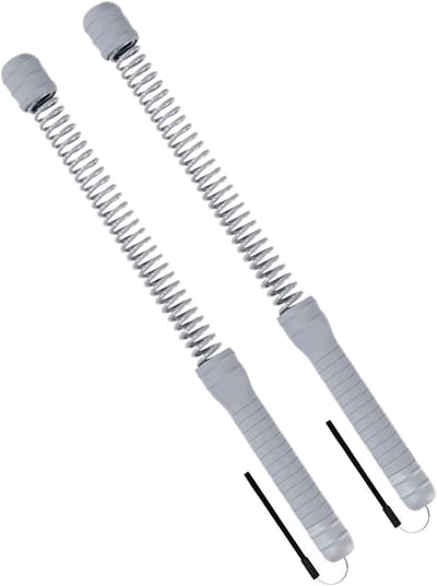 Trainingstouwen Set - Fitnessbanden - Kracht & Cardio - Antislip Handgrepen - 2 Stuks - Grijs