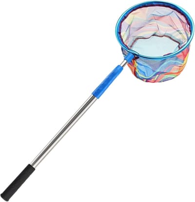 Kindervisnet - Vangnet Kinderen - Buiten Ontdekken - Uitschuifbaar Handvat - 170 cm - Blauw