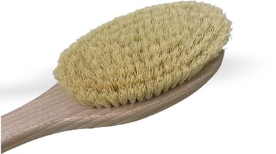 Rugwasborstel met Vaste Steel – Natuurlijk Fiber – Houten Body Brush