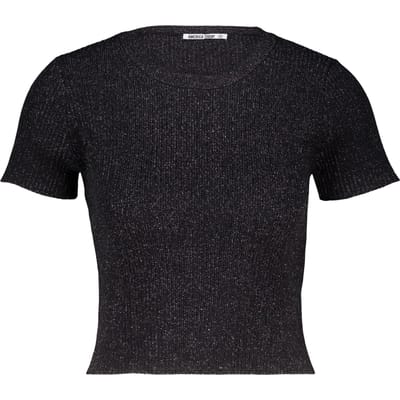 America Today Ebby X Black/silver Size: L | Shirts and Tops Outlet | Dames | Zwart