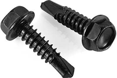 Zelfborende Zeskant Schroeven 5/8 inch voor Hout en Metaal - 100 Stuks - Roestvrij Staal