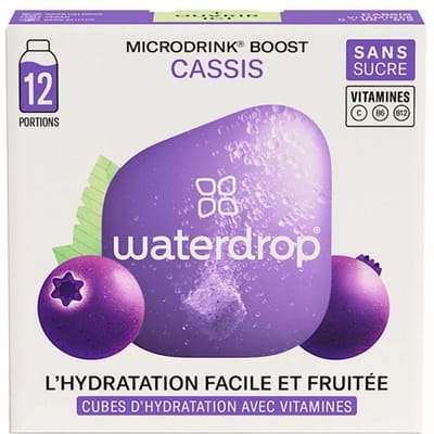 Waterdrop Microdrink 12 Porties (Smaak : Cassis)