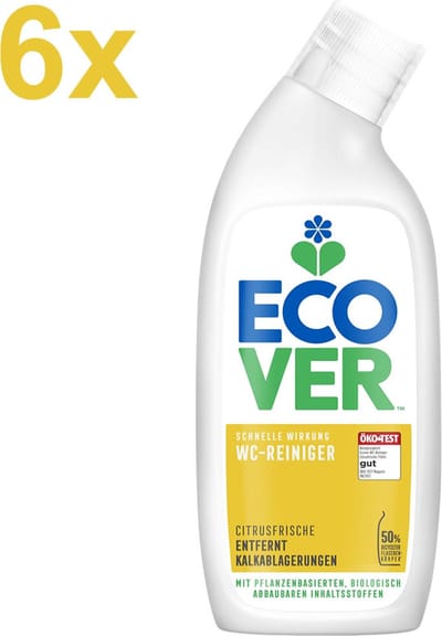Ecover - WC-Reiniger - Toiletreiniger - Citrus Frisheid - 6x 750 ml - Voordeelverpakking