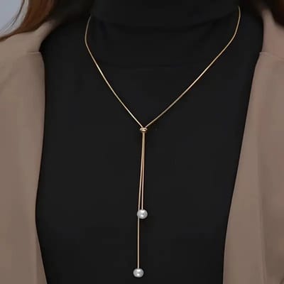Nivard Ketting - Dames - Staal - Nep zilver - Met Hanger - Nep Goud