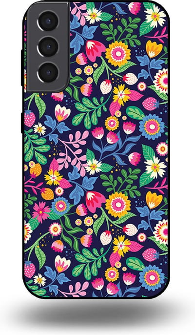 Smartphonica Telefoonhoesje geschikt voor Samsung Galaxy S21 Plus met bloemen opdruk - TPU backcover case flower design geschikt voor Samsung Galaxy S21 Plus