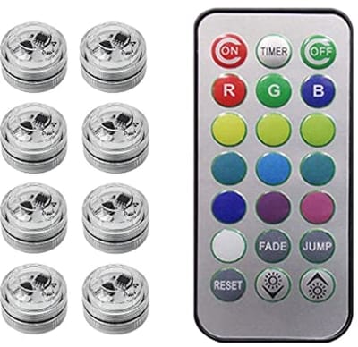 Draadloze Zelfklevende LED Auto Interieur Omgevingslicht met Afstandsbediening - Voet Lamp voor Aquarium en Feestdecoratie