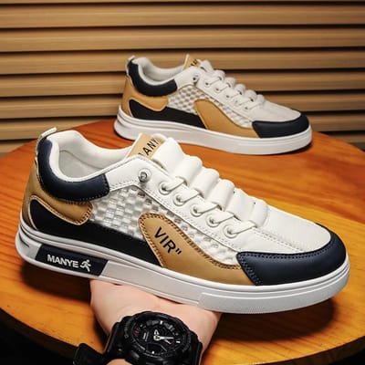 Zomer Heren Casual Schoenen Comfortabel Ademend Heren Sneakers Trendy Outdoor Lichtgewicht Instapschoenen Tênis Masculino 39 white