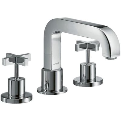 AXOR Citterio complete set 3-hole bath rim mixer; cross handles