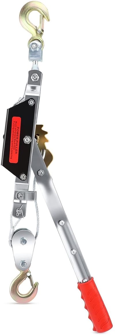 Dailygoods- Handhefboom Krachtig Ratelsysteem - Staaldraadratel Gereedschap - Versterkte Grip - Duurzaam - Geschikt voor Bouwmachines - Ideaal voor Zware Lasten - Trekker