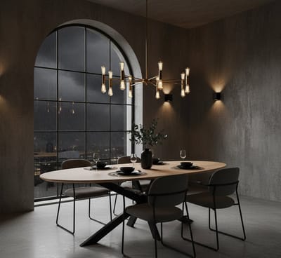 Eettafel Ovaal Acaciahout Naturel 215x100 cm – Stijlvolle en Duurzame Tafel voor 6-8 Personen – Novihome
